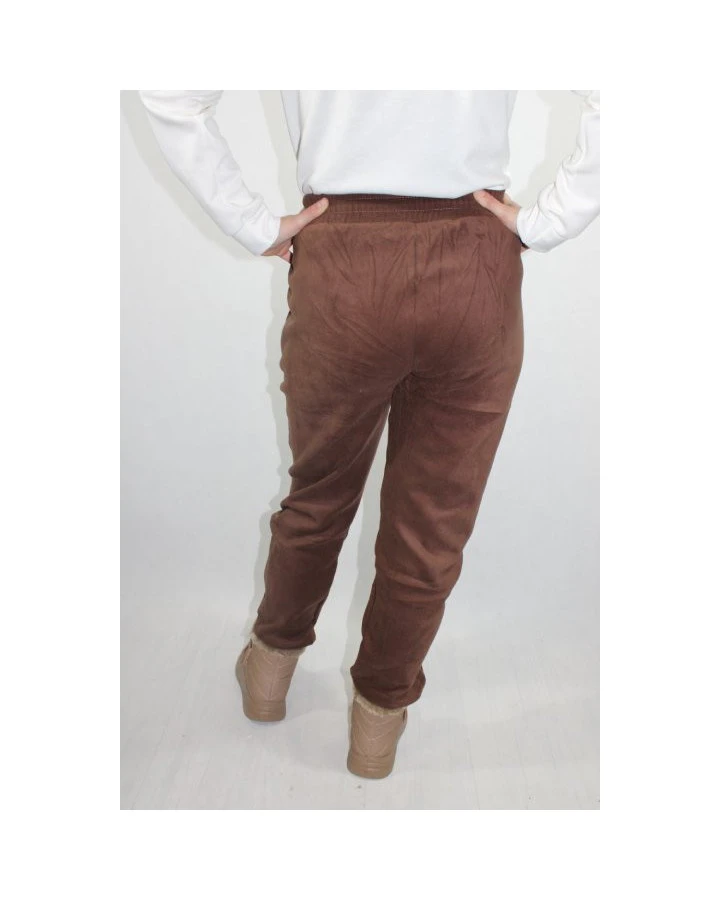 Dresowe spodnie damskie welur