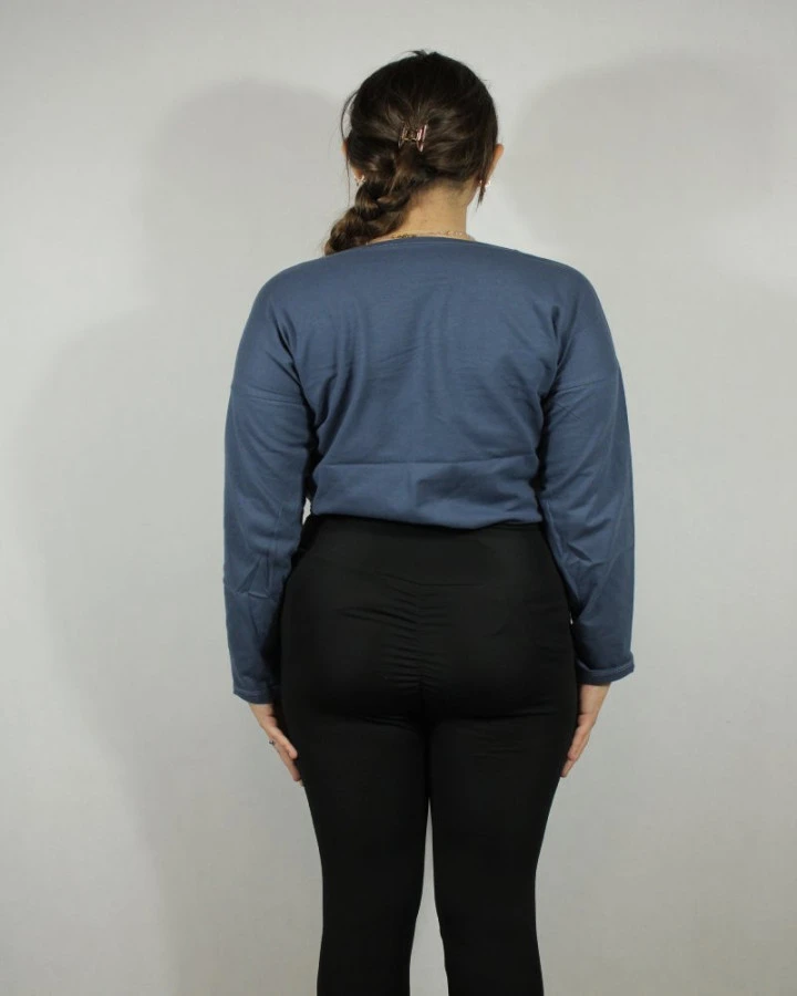 Stylowa bluzka PARIS  ze złotym nadrukiem – modna bluzka damska | IdeaFashion