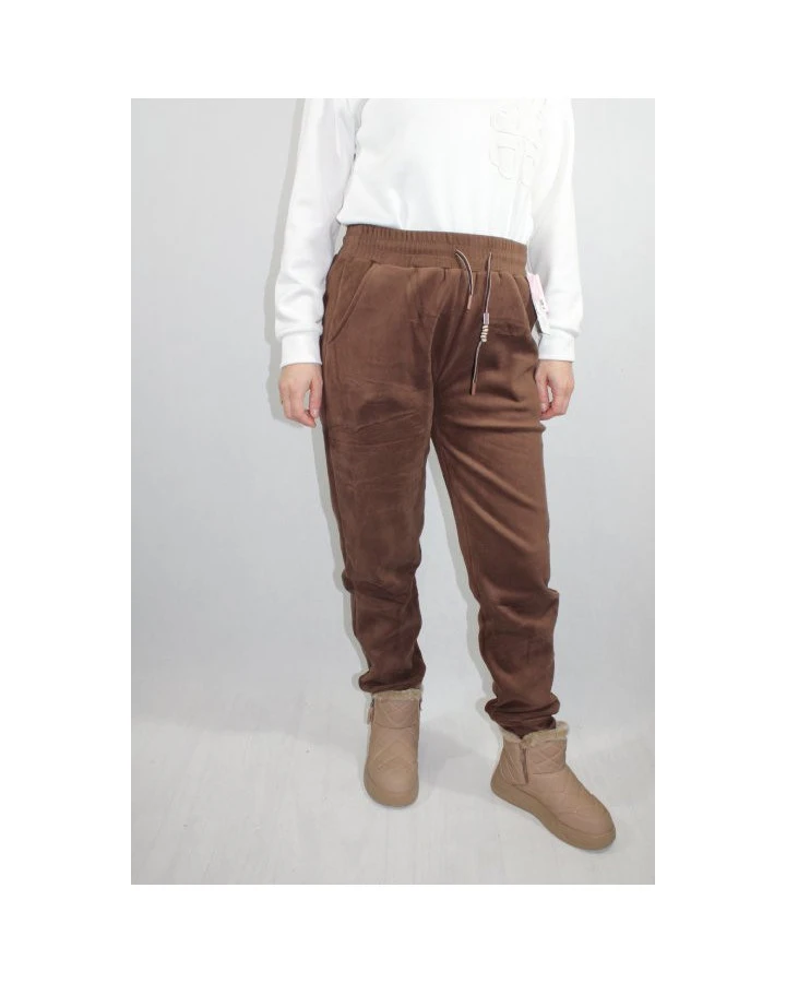 Dresowe spodnie damskie welur