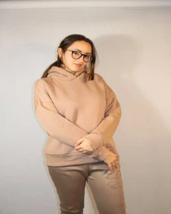 Bluza oversize z kapturem Oueen