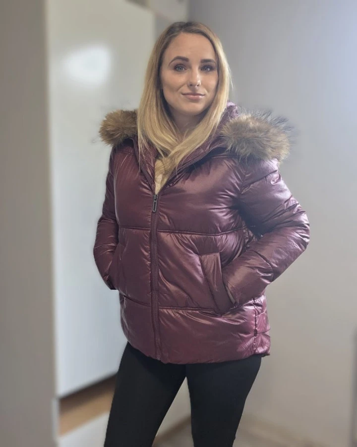 Kurtka pikowana -sezon jesień/zima.