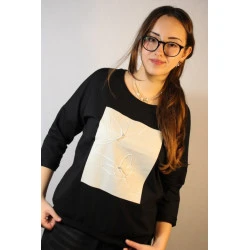 Bluzka damska motyl rękaw 3/4