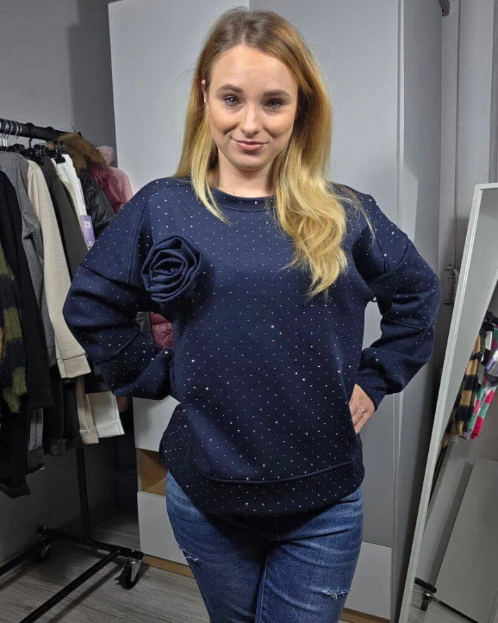 Bluza blink blink z różą