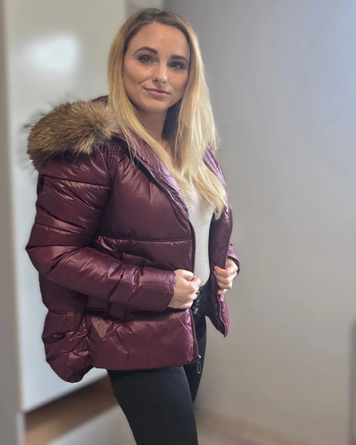 Kurtka pikowana -sezon jesień/zima.